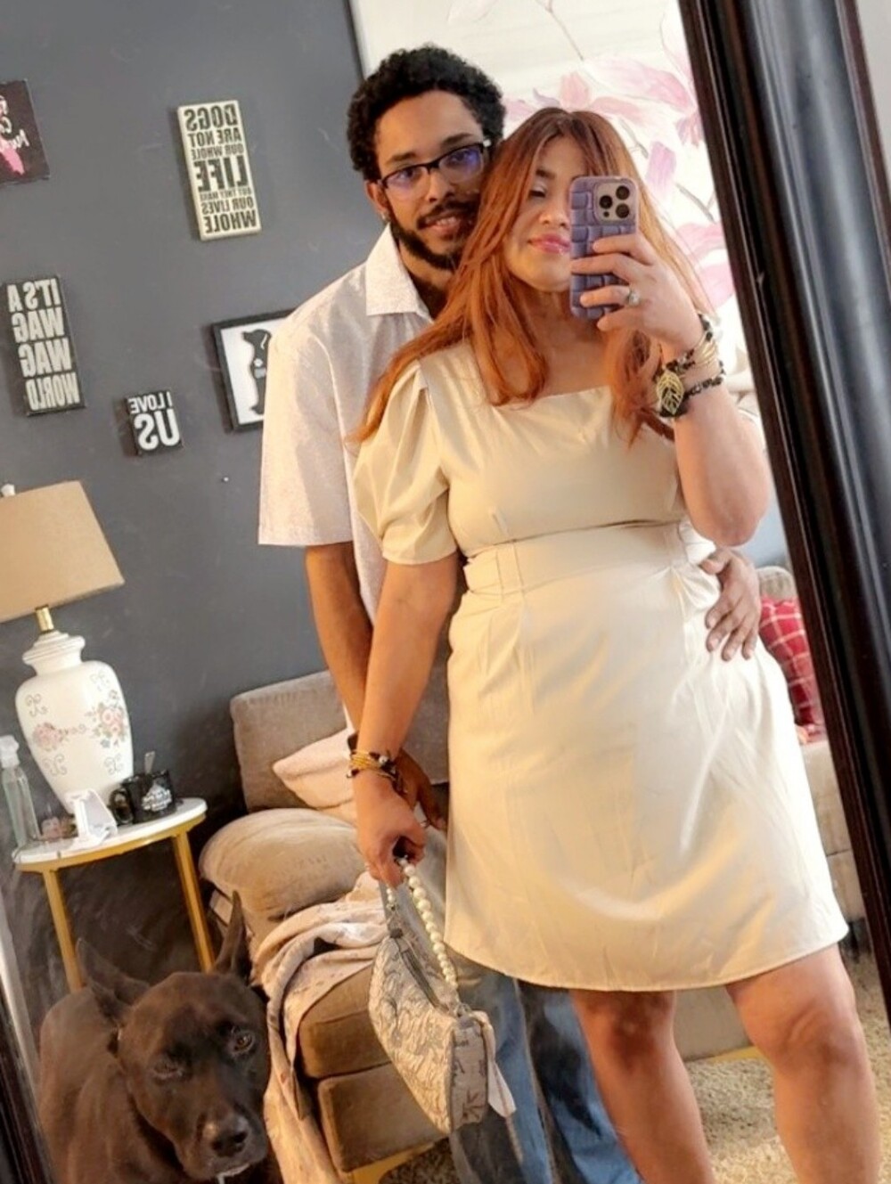 Classic Cream Midi Dress with Tie Waist